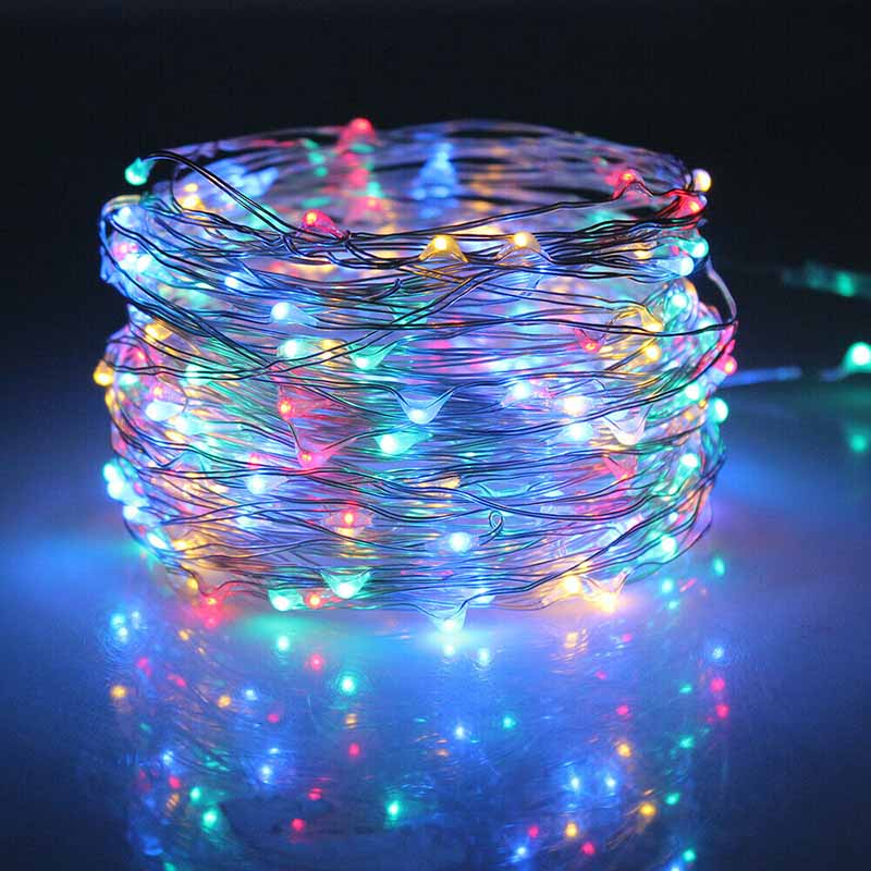 10/20M 100/200 LED Solar Strip Light Home Garden Copper Wire Light String Fairy Outdoor Solar Powered Christmas Party Decor