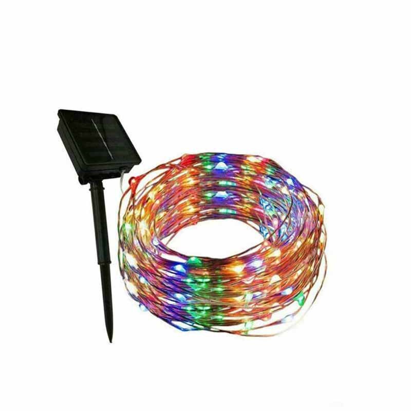 10/20M 100/200 LED Solar Strip Light Home Garden Copper Wire Light String Fairy Outdoor Solar Powered Christmas Party Decor