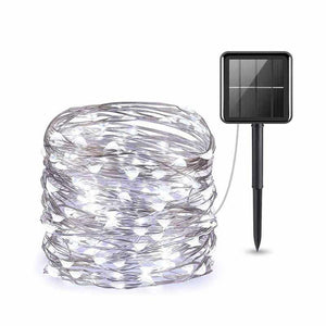 10/20M 100/200 LED Solar Strip Light Home Garden Copper Wire Light String Fairy Outdoor Solar Powered Christmas Party Decor