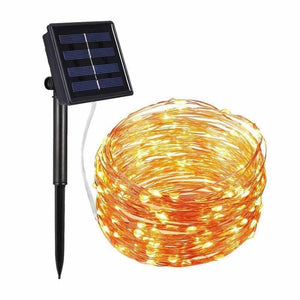 10/20M 100/200 LED Solar Strip Light Home Garden Copper Wire Light String Fairy Outdoor Solar Powered Christmas Party Decor