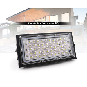1pcs LED Flood Light 50W 110V 220V Floodlight Street IP65 Waterproof Outdoor Wall Garden Lighting Garden Square Spotlightled