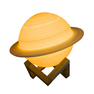 2020 Saturn Design DC2.5V Kids Bedroom Night Light 3D Illusion Creative Christmas Home Decoration Table Lamp LED Bedside Light