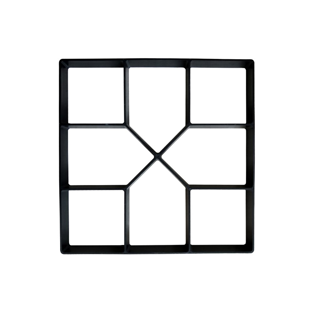 2021 Garden Pavement Path Maker Mold Walk Brick Concrete Form Square Stepping Stone Reusable Molds for DIY Walkway Yards Walking