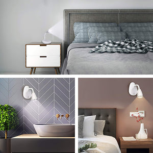 2pcs LED Wall Lamp Bedside Lamp With Cold White Light Rotatable Reading Lamp Used At Night Bedroom For Garden Decoration
