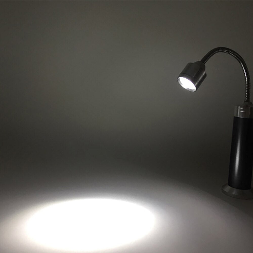2pcs Magnetic Base Adjustable Use Battery Super Bright Barbecue BBQ Reading Light Gooseneck LED Lights Outdoor Lighting