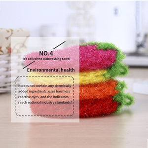 3 Pcs Strawberry Tea Towel Bowls Wash Towel Scrubber Scouring Pad Microfiber Dishes Towel Cute Cleaning Tool For Kitchen Home