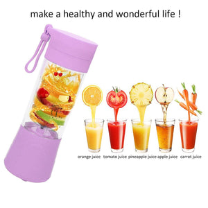 380ml Portable USB Electric Fruit Juicer Smoothie Maker Shaker Bottle Maker Blender Machine Juice Cup Water Kitchen Tools