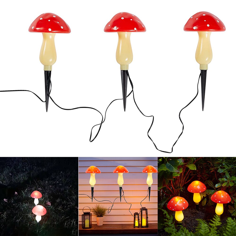 9leds solar energy Mushroom String Light Lamp For Garden Party Decoration Led Lights Christmas Party Fairy Lights New Arrival