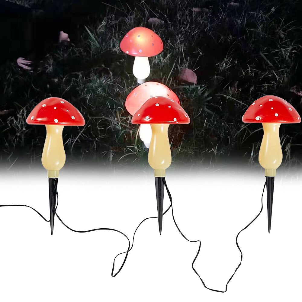 9leds solar energy Mushroom String Light Lamp For Garden Party Decoration Led Lights Christmas Party Fairy Lights New Arrival