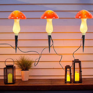 9leds solar energy Mushroom String Light Lamp For Garden Party Decoration Led Lights Christmas Party Fairy Lights New Arrival