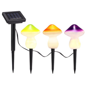 9leds solar energy Mushroom String Light Lamp Mushroom Lamp Waterproof LED Night Lights with box For Garden Party Decoration