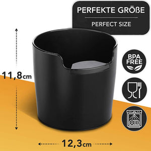 Coffee Powder Residue Box Black Deep Bowl Non-slip Detachable Knock Bar Coffee Machine Grounds Recycling Bucket Grind Trash Bin