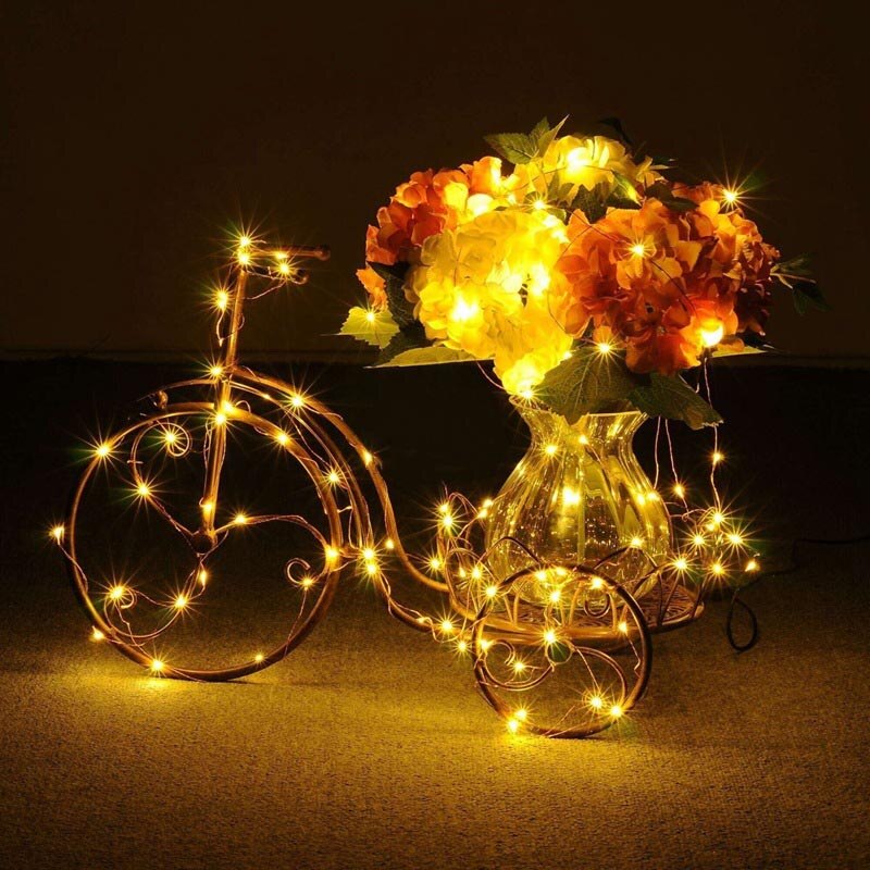 Copper Wire LED String Lights Holiday Lighting Fairy Lights Christmas For New Year Party Decor High Bright Waterproof New