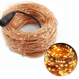 Copper Wire LED String Lights Holiday Lighting Fairy Lights Christmas For New Year Party Decor High Bright Waterproof New