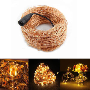 Copper Wire LED String Lights Holiday Lighting Fairy Lights Christmas For New Year Party Decor High Bright Waterproof New
