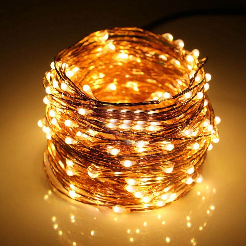 Copper Wire LED String Lights Holiday Lighting Fairy Lights Christmas For New Year Party Decor High Bright Waterproof New