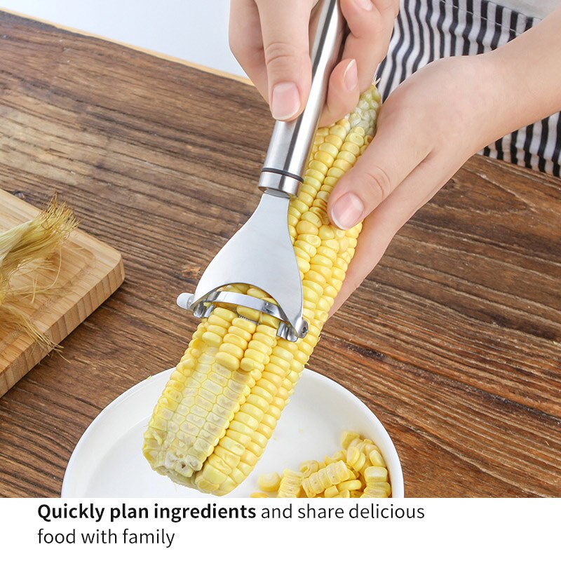 Corn Threshing Device Stainless Steel Corn Stripper Peeling Corn Device Kernel Peeler For Kitchen Tools