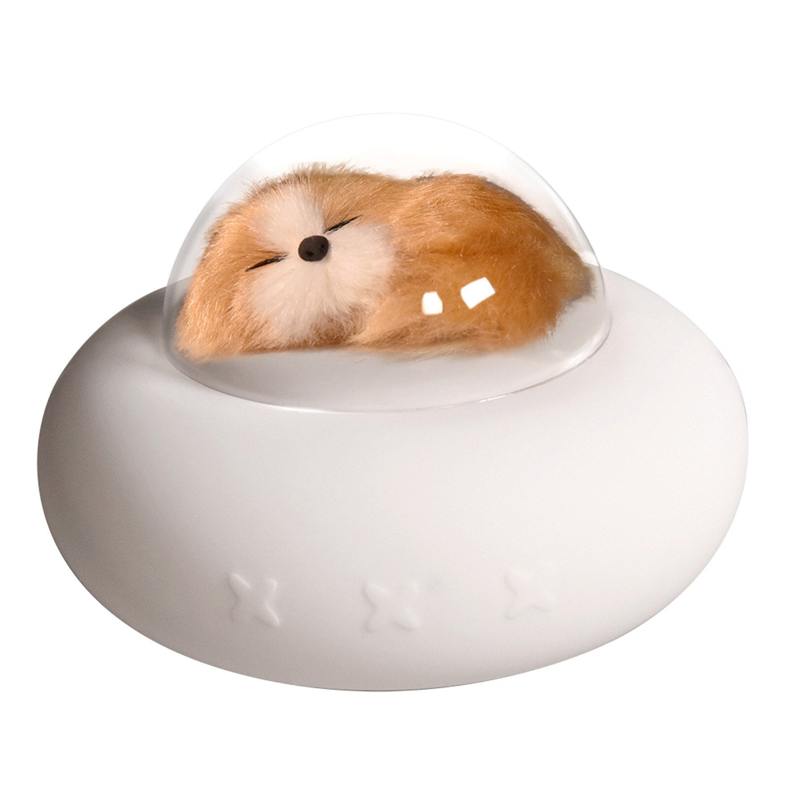 Cute Cartoon LED Night Light Cat Spaceship Pet Colors Light Lamp Soft Silicone Bedroom Nightlight For Children Baby Kids Toy