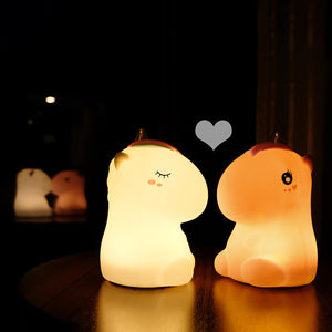 Cute Unicorn LED Night Light Bedroom Bedside Lamp For Birthday Gift  Bedroom Decoration Table Lamp