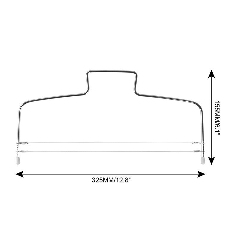 Double line Stainless Steel Adjustable Cake Cutter Slicer Cake Layerer Bread Divider Decoration DIY Kitchenware Tool