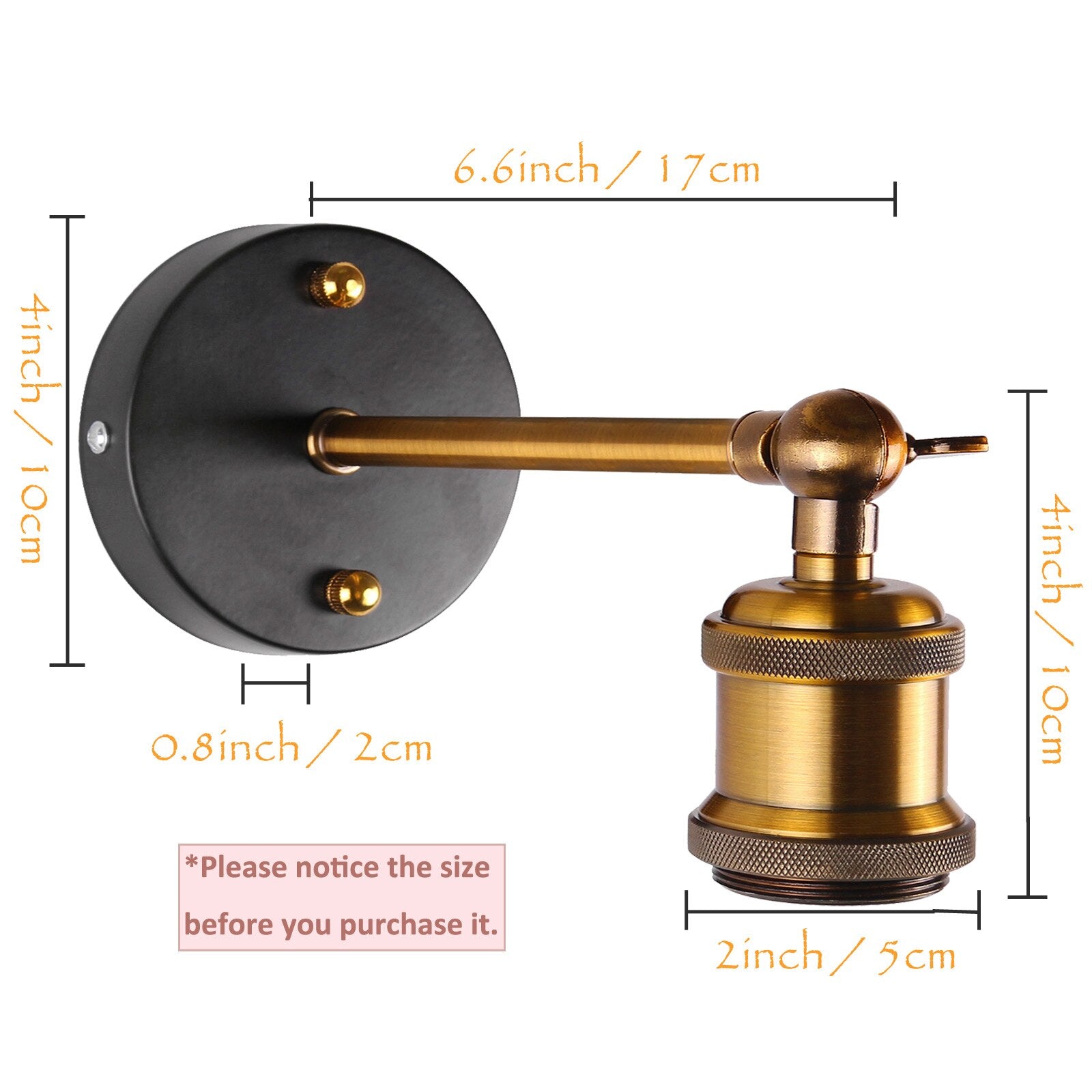 European Loft Industrial Retro Creative Wall Light Corridor Cafe Bar Personality  Sconce E27 Bulb Home Decoration Lighting