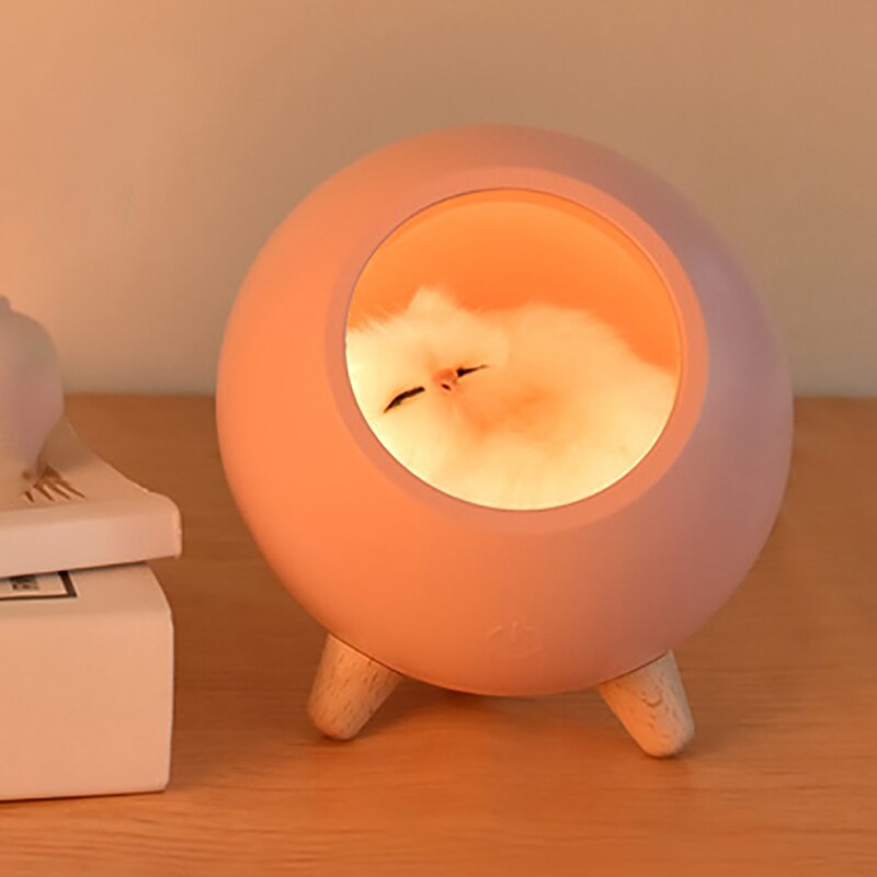 Fashion Cute Cat Pet House Ambience Lamp Usb Charging Cute Cartoon Mini Led Night Light Home Decor Pet House Night Light