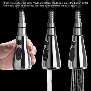 Faucet Sprayer Plating Nozzle Water Saving Bathroom Basin Sink Shower Spray Head Faucet Filter Multi-Function Pause Shower Head