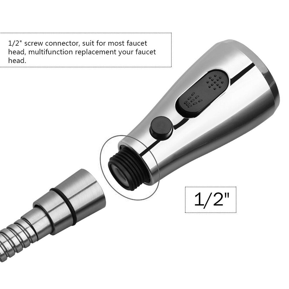 Faucet Sprayer Plating Nozzle Water Saving Bathroom Basin Sink Shower Spray Head Faucet Filter Multi-Function Pause Shower Head