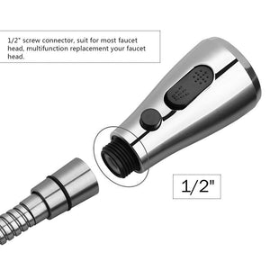 Faucet Sprayer Plating Nozzle Water Saving Bathroom Basin Sink Shower Spray Head Faucet Filter Multi-Function Pause Shower Head