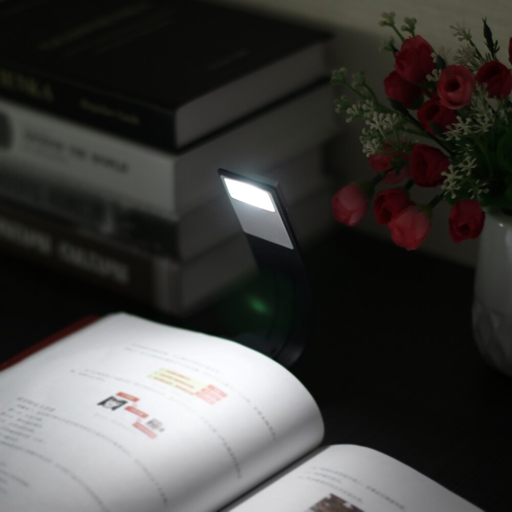 Flexible Book Light Brightness Adjustable Bendable with Clip Design Lamp LED Book Light Night Reading Lamp USB Rechargeable