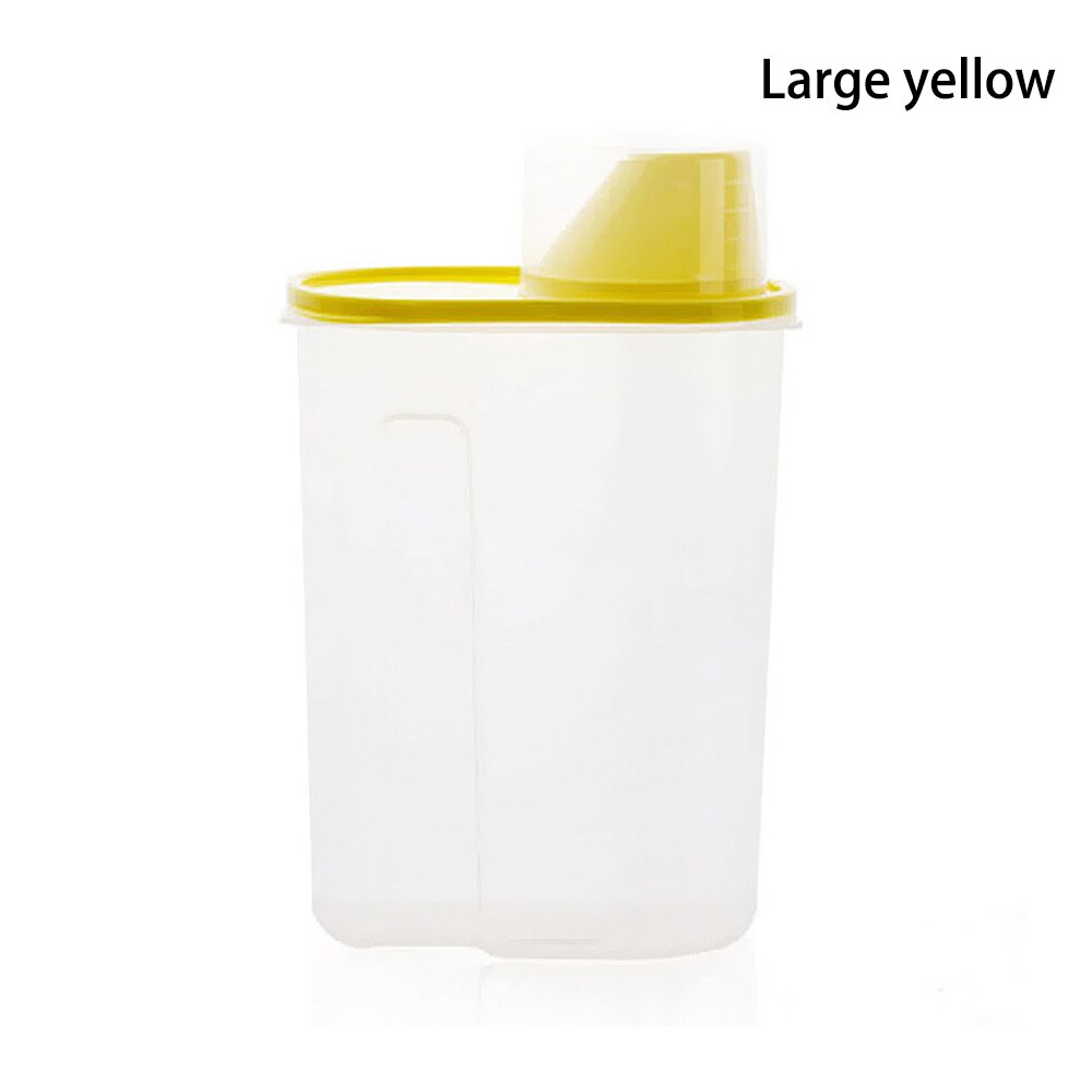 Food Storage Box Bins Dry Dried Cereal Pasta Flour Dispenser Container Organizer Case Boxes Space Saver Dispenser Container