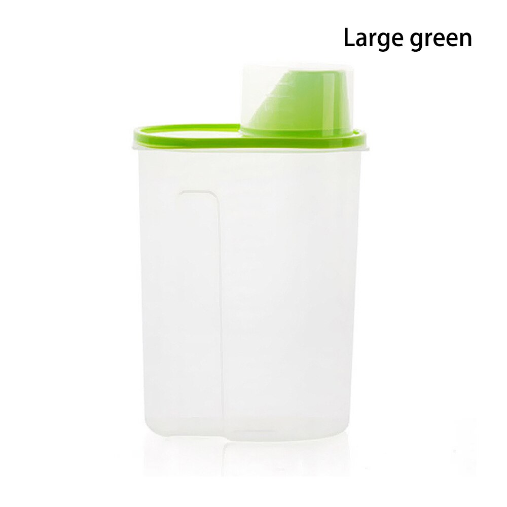 Food Storage Box Bins Dry Dried Cereal Pasta Flour Dispenser Container Organizer Case Boxes Space Saver Dispenser Container