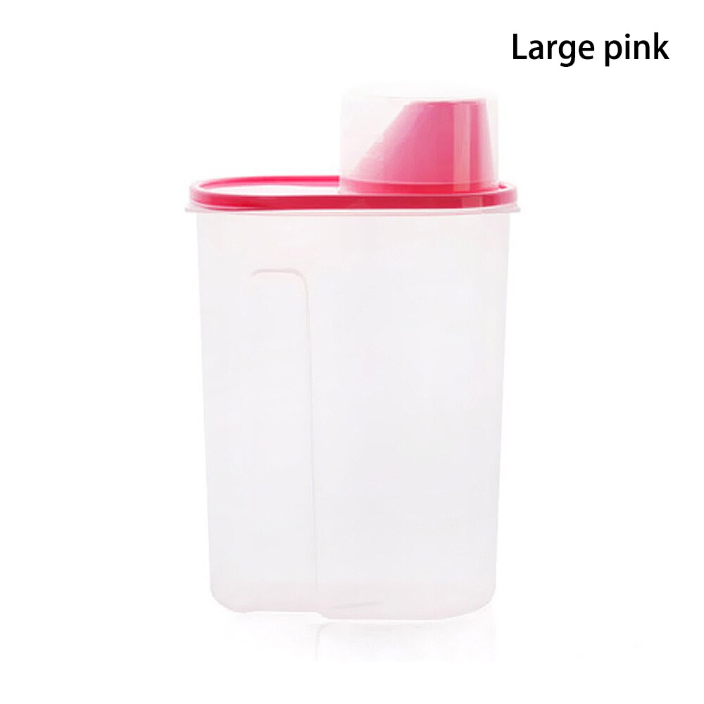 Food Storage Box Bins Dry Dried Cereal Pasta Flour Dispenser Container Organizer Case Boxes Space Saver Dispenser Container