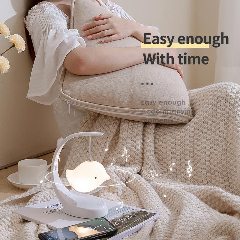 LED Bird Night Light Cutel Animal Baby Room Creative Brightness Color USB Desktop Light Bedroom Table Kid Warm Glow Lamp