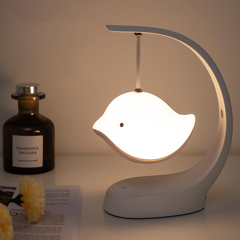 LED Bird Night Light Cutel Animal Baby Room Creative Brightness Color USB Desktop Light Bedroom Table Kid Warm Glow Lamp