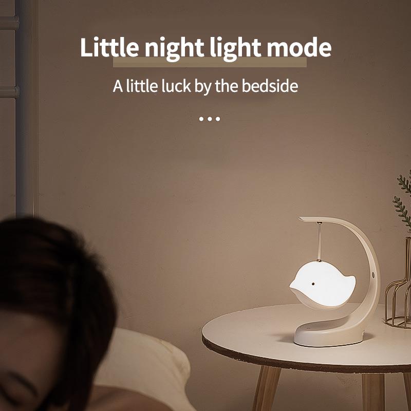 LED Bird Night Light Cutel Animal Baby Room Creative Brightness Color USB Desktop Light Bedroom Table Kid Warm Glow Lamp