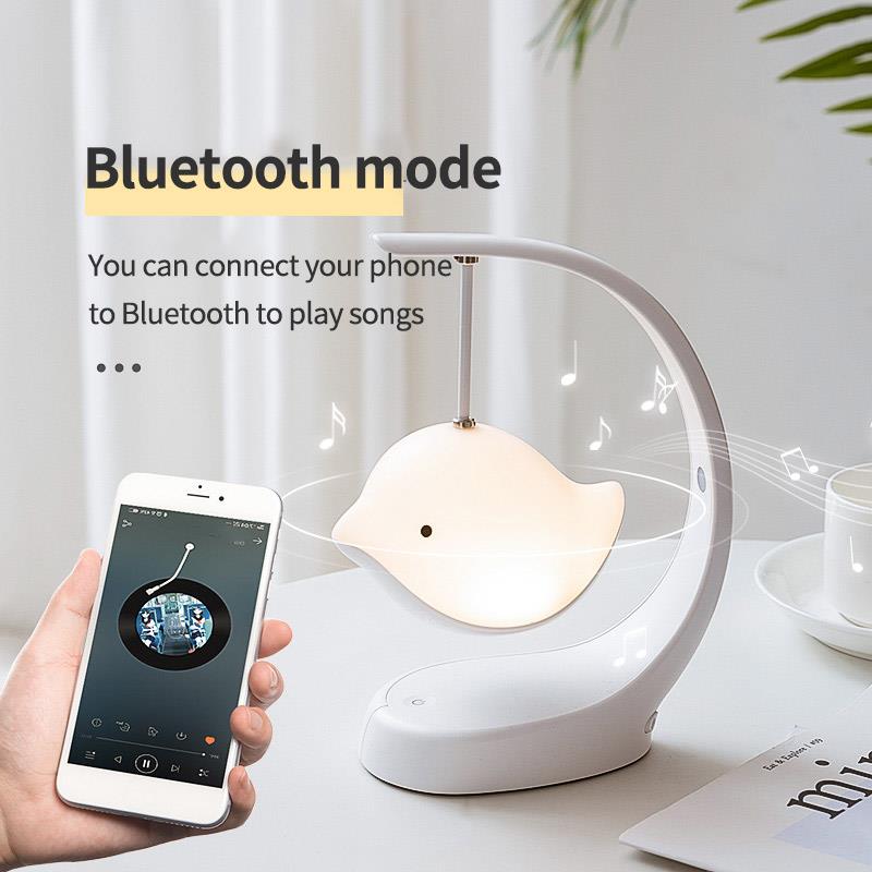 LED Bird Night Light Cutel Animal Baby Room Creative Brightness Color USB Desktop Light Bedroom Table Kid Warm Glow Lamp