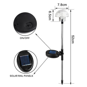 LED Solar Outdoor Lights Garden Decoration Solar Flower Lamps Landscape Lamp Lighting Waterproof Patio Backyard Lawn Spot Lights