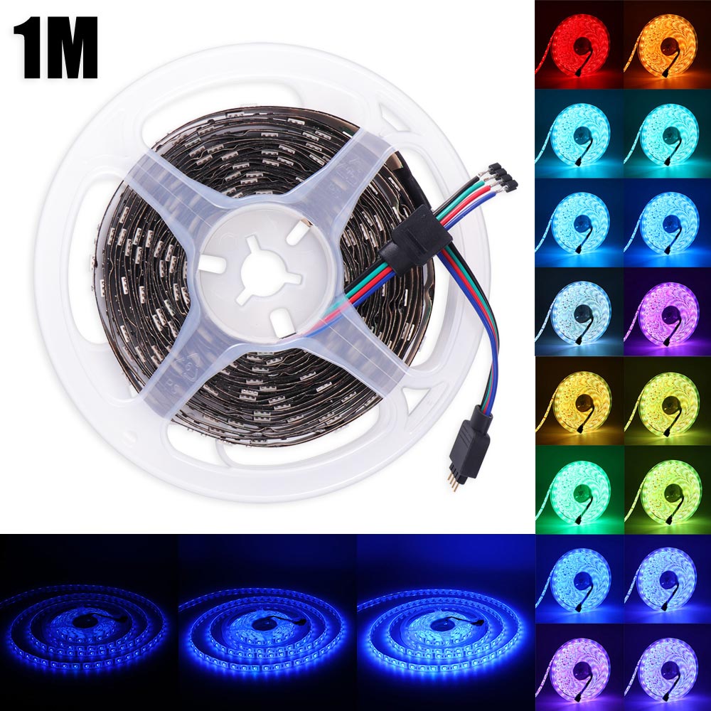 LED Strip Light USB 5050SMD DC12V Flexible LED Lamp Tape Ribbon RGB 1M 2M 3M 4M 5M TV Desktop Screen BackLight Diode