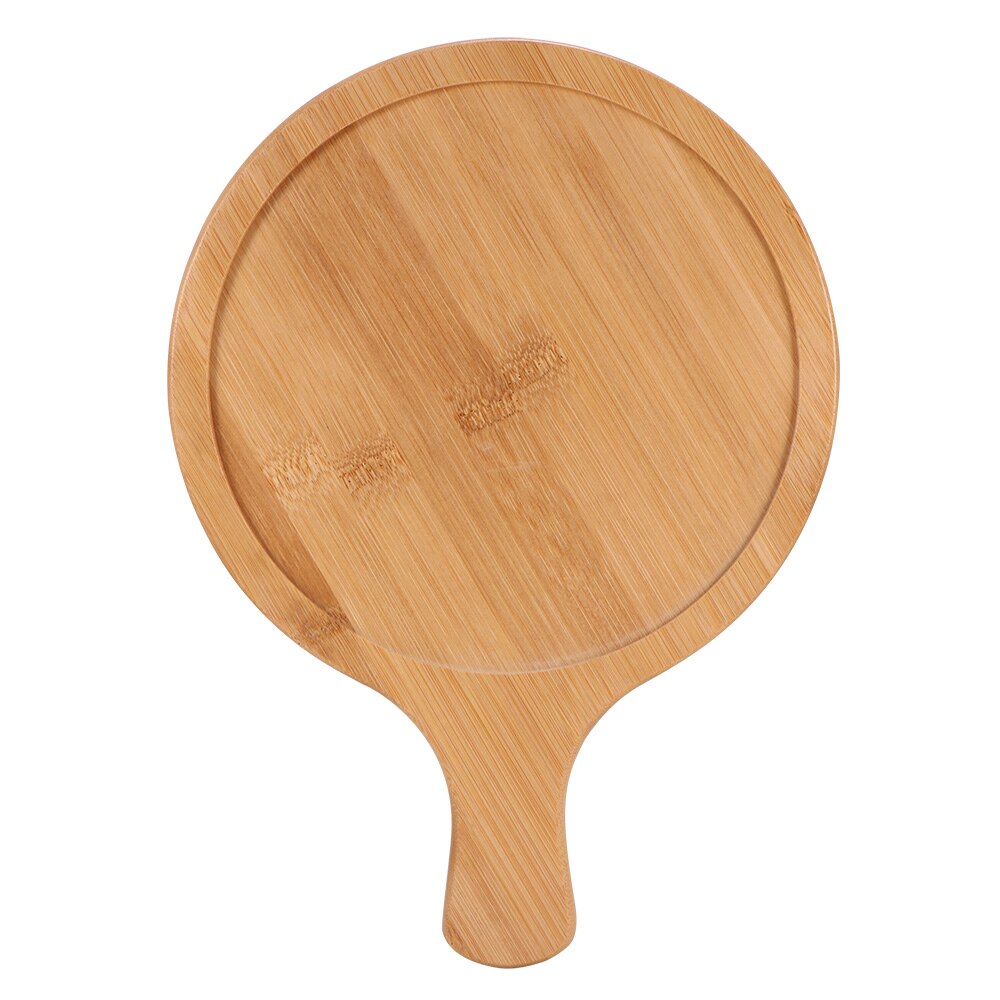 Pizza Tray Non-stick Round Bamboo Pizza Tray With Handle Cake Pancake Plate Steak Pan Pizza For Kitchen Baking Tools