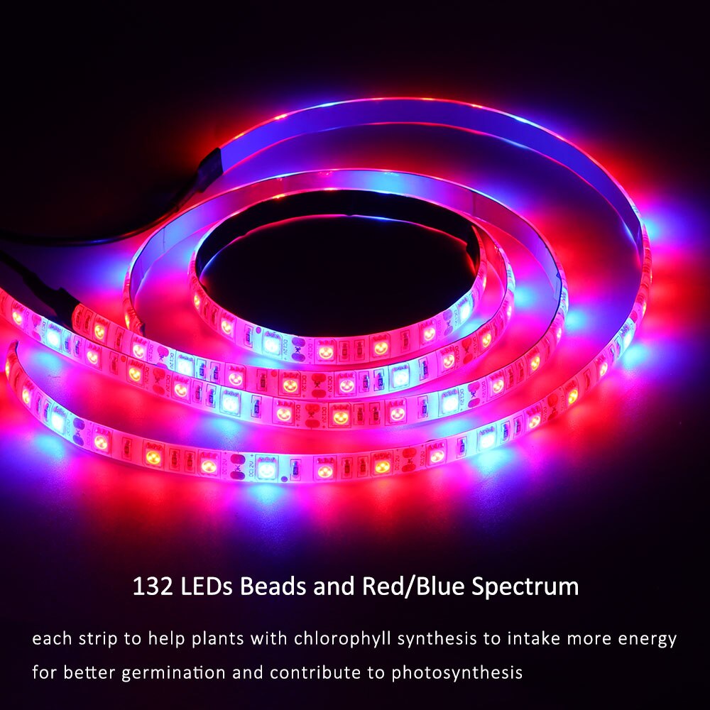 Plant Grow Lights Full Spectrum LED Strip Flower Phyto Lamp Waterproof Red Blue 3:1 For Greenhouse Hydroponic Home