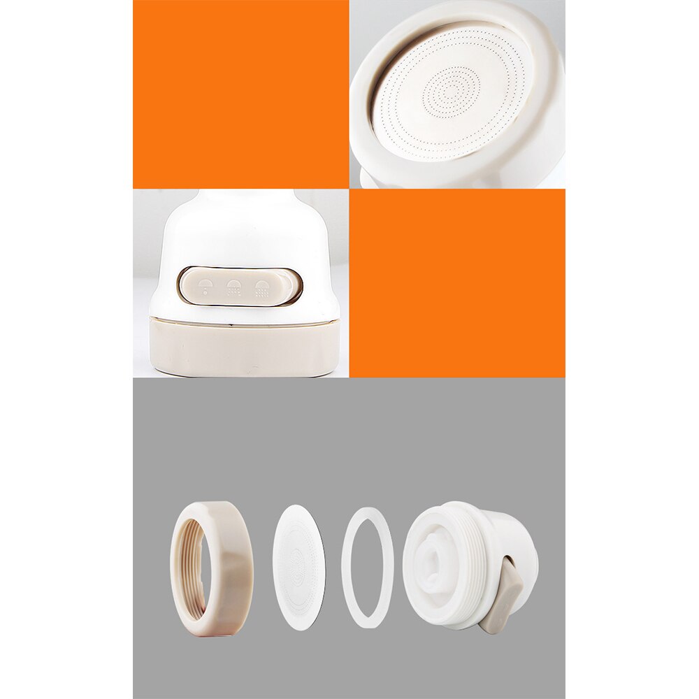 Rotatable Water Tap Aerator Water Nozzle Saving Faucet Filter Adapter Spray Head Kitchen Faucet Extender For Home Kitchen