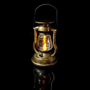 Solar Rechargeable Candle Light Portable Tent Light Retro Solar Oil Lantern Outdoor Lighting Camping Light For Garden Decoration